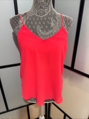 Alythea Neon Pink V-Neck Spaghetti Strap Cami